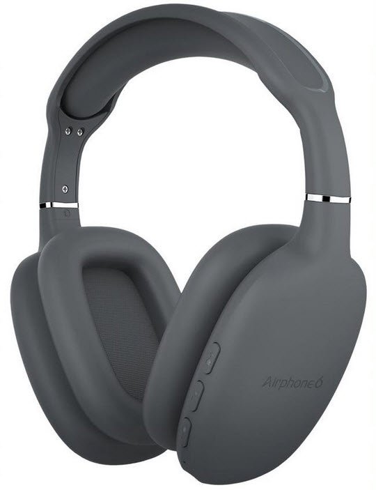 SonicGear Airphone 6 Bluetooth Headphones - Dark Grey