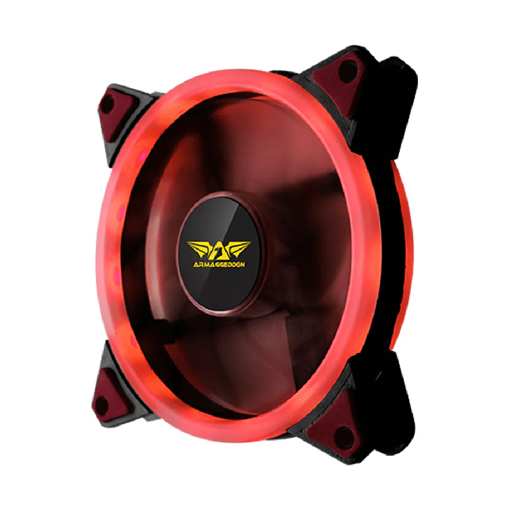Armaggeddon Scarlet Dual Saber 120mm Fan - Red
