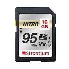 Strontium 16GB SD Card C10 Strontium (3 pack by Valotronics)