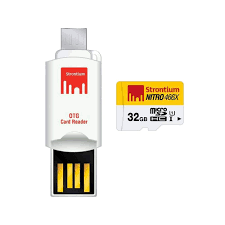 Strontium 32GB Micro SD Card Nitro W Otg (3 pack by Valotronics)