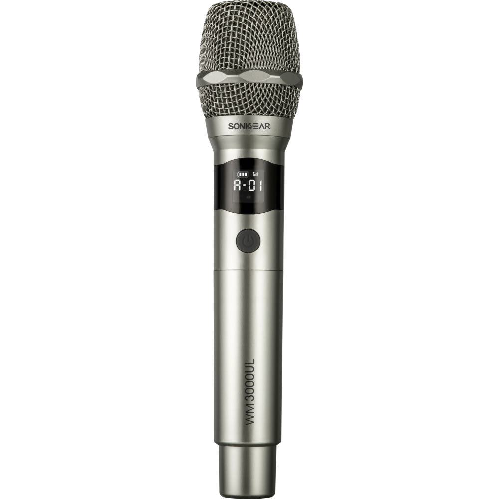 SonicGear WM 3000 UL Professional UHF Wireless Microphone - Obsidian